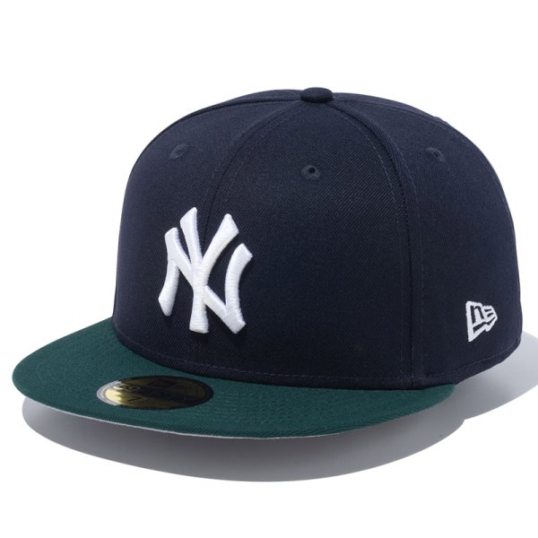 画像1: NEWERA（ニューエラ）“59FIFTY Powered by GORO NAKATSUGAWA（min-nano）ニューヨーク・ヤンキース ネイビー ダークグリーンバイザー” (1)