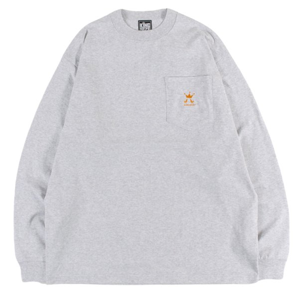 画像1: 【ラストXLのみ】KINGSIZE（キングサイズ）“LOGO POCKET L/S TEE” (1)