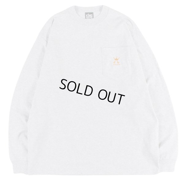 画像1: 【ラストXLのみ】KINGSIZE（キングサイズ）“LOGO POCKET L/S TEE” (1)
