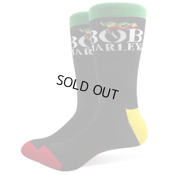 画像1: BOB MARLEY Logo  Socks -ボブ・マーリー ロゴソックス- (1)
