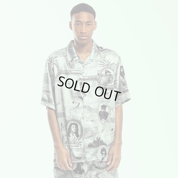 画像1: 【ラストXLのみ】GRIMEY / GRMY (グライミー) “SUPASTAR SATIN BUTTON UP SHIRT” (1)