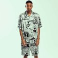画像16: 【ラストXLのみ】GRIMEY / GRMY (グライミー) “SUPASTAR SATIN BUTTON UP SHIRT” (16)