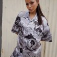 画像19: 【ラストXLのみ】GRIMEY / GRMY (グライミー) “SUPASTAR SATIN BUTTON UP SHIRT” (19)