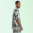 画像13: 【ラストXLのみ】GRIMEY / GRMY (グライミー) “SUPASTAR SATIN BUTTON UP SHIRT” (13)