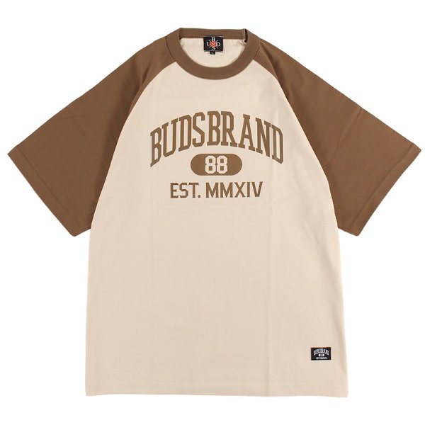 画像1: 【ラストXLのみ】BUDS（バッズ）“EST RAGLAN TEE” (1)