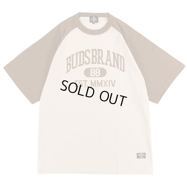 画像1: 【ラストXLのみ】BUDS（バッズ）“EST RAGLAN TEE” (1)