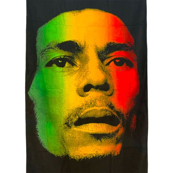 画像2: BOB MARLEY RASTA FACE TOWEL -ボブ・マーリー ラスタフェイスタオル- (2)