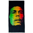 画像1: BOB MARLEY RASTA FACE TOWEL -ボブ・マーリー ラスタフェイスタオル- (1)