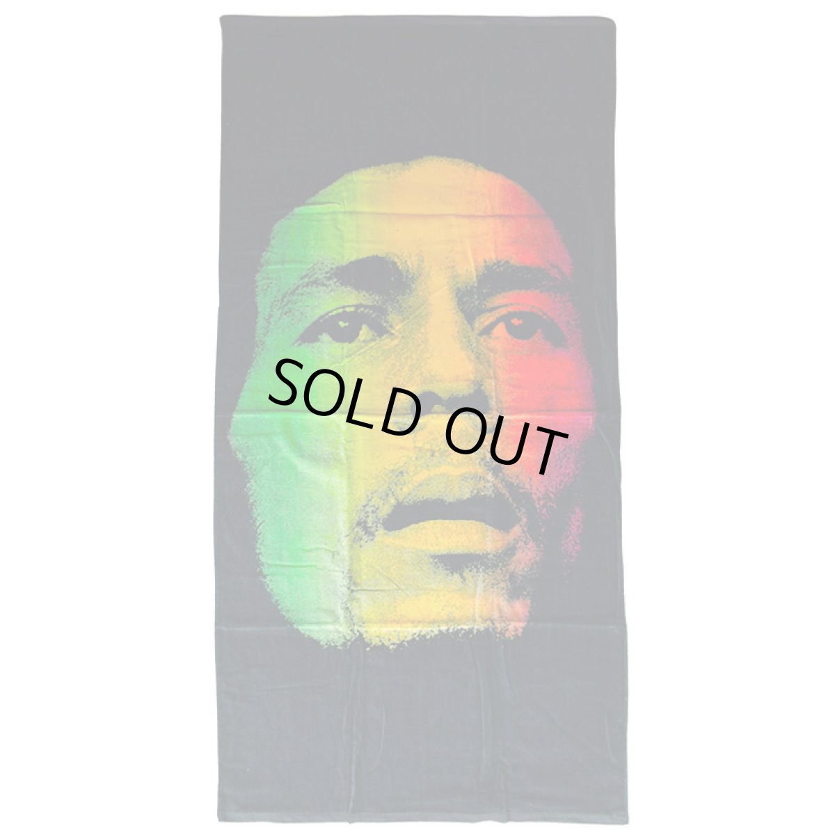 画像1: BOB MARLEY RASTA FACE TOWEL -ボブ・マーリー ラスタフェイスタオル- (1)