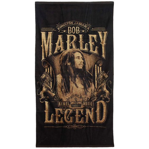 画像1: 【2025.05.10再入荷】BOB MARLEY LEGEND TOWEL -ボブ・マーリー レジェンドタオル- (1)