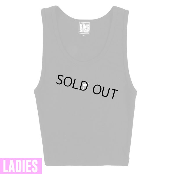 画像1: [レディース]【ラストLのみ】 KINGSIZE（キングサイズ）“CROPED LADYS TANK” (1)
