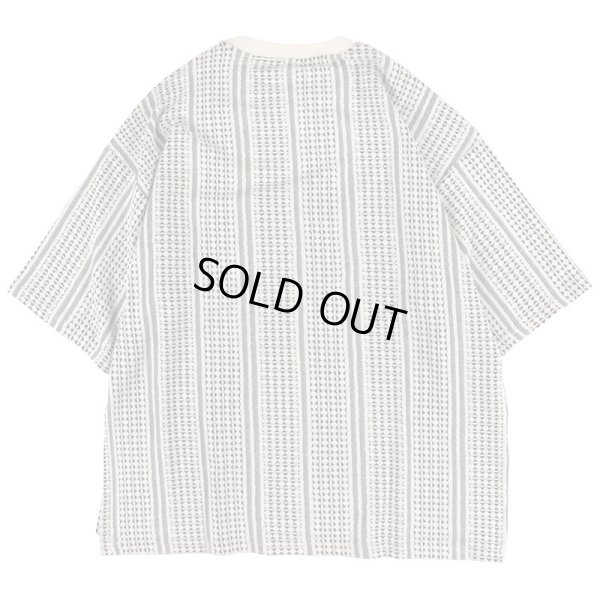 画像2: 【ラストLのみ】PeeTee. (ピーティー) “STRIPE JACQUARD TEE” (2)