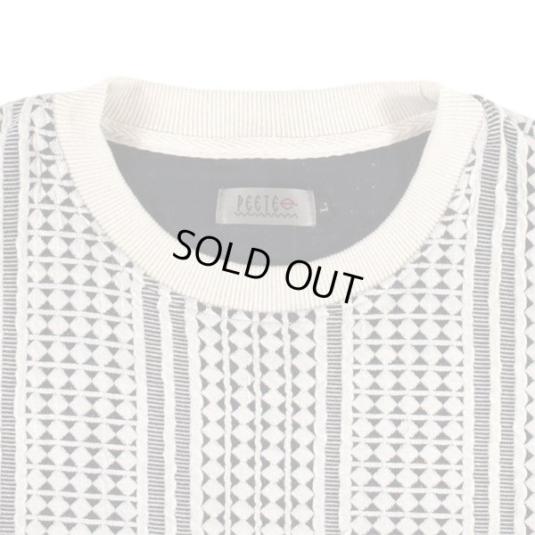 画像3: 【ラストLのみ】PeeTee. (ピーティー) “STRIPE JACQUARD TEE” (3)