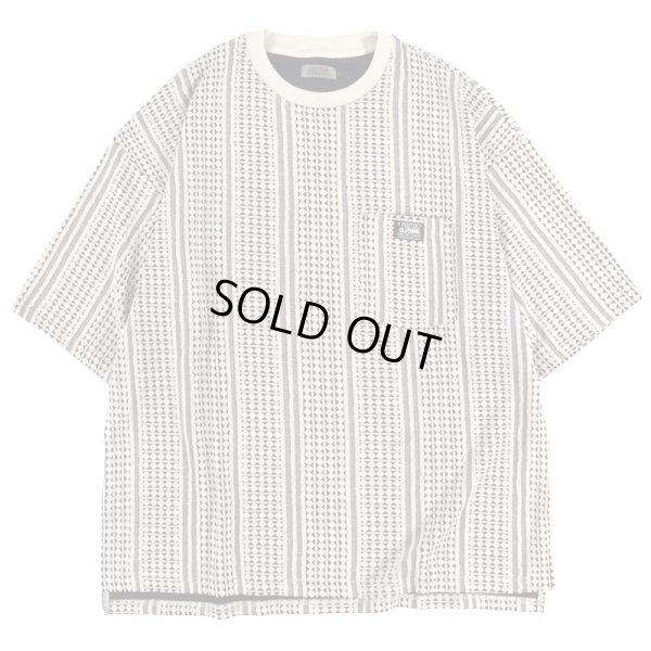 画像1: 【ラストLのみ】PeeTee. (ピーティー) “STRIPE JACQUARD TEE” (1)