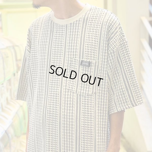 画像10: 【ラストLのみ】PeeTee. (ピーティー) “STRIPE JACQUARD TEE” (10)