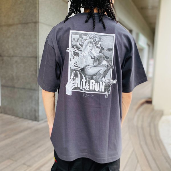 画像10: 【ラストLのみ】KINGSIZE（キングサイズ）“HIT&RUN TEE” (10)