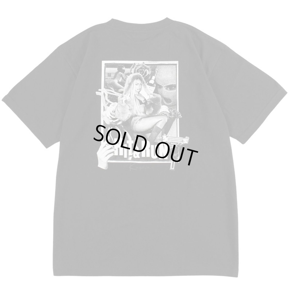 画像3: 【ラストLのみ】KINGSIZE（キングサイズ）“HIT&RUN TEE” (3)