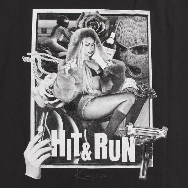 画像8: 【ラストLのみ】KINGSIZE（キングサイズ）“HIT&RUN TEE” (8)