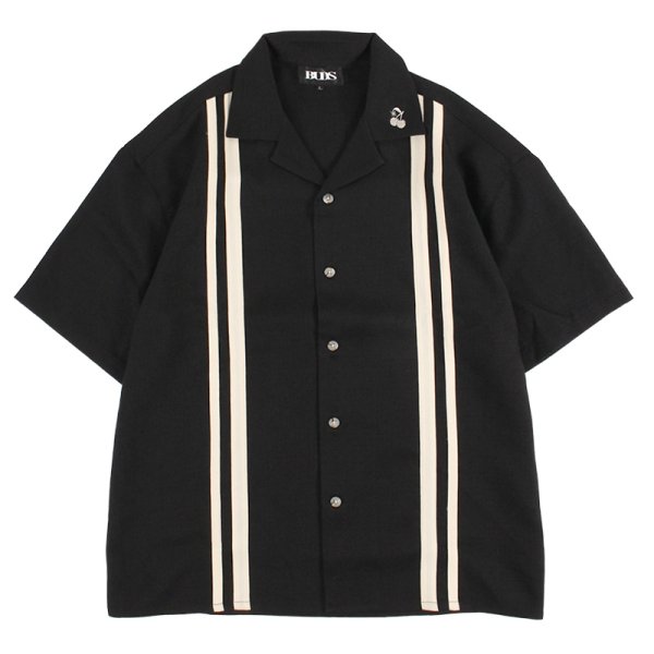 画像1: 【ラストLのみ】BUDS（バッズ）“OPEN COLLAR BUTCHER SHIRT” (1)