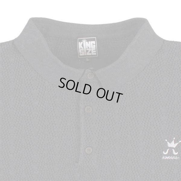 画像3: 【ラストLのみ】KINGSIZE(キングサイズ)“LOGO KNIT POLO SHIRT” (3)