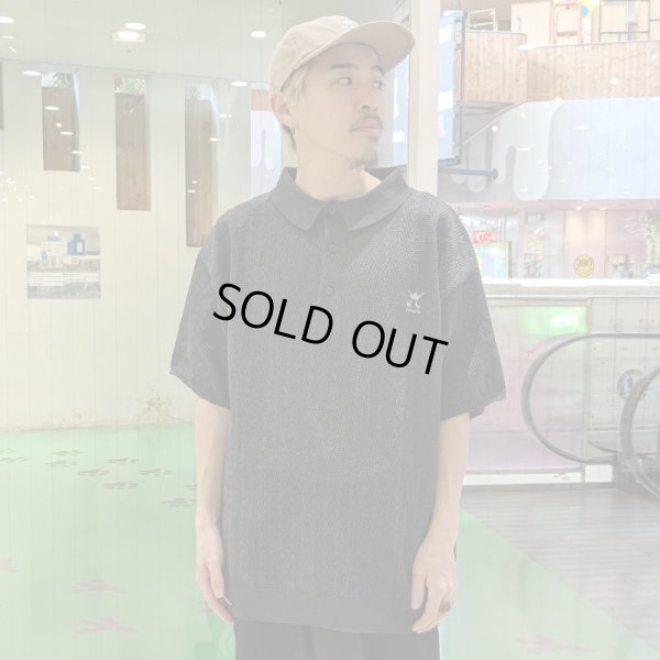 画像9: 【ラストLのみ】KINGSIZE(キングサイズ)“LOGO KNIT POLO SHIRT” (9)