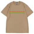 画像1: 【ラストLのみ】KINGSIZE（キングサイズ）“RASTA LINE TEE” (1)