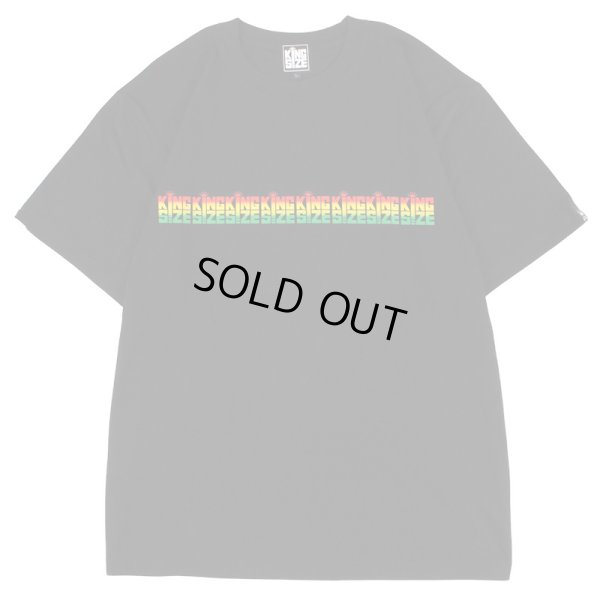 画像1: 【ラストMのみ】KINGSIZE（キングサイズ）“RASTA LINE TEE” (1)