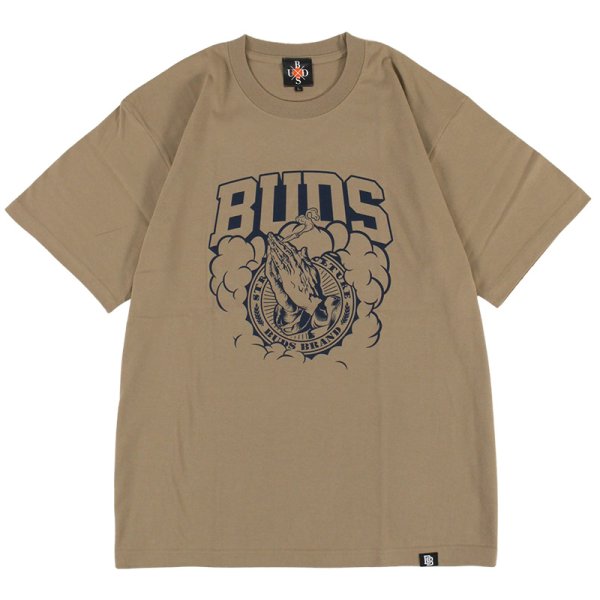 画像1: 【ラストLのみ】BUDS（バッズ）“SMOKE TEE” (1)