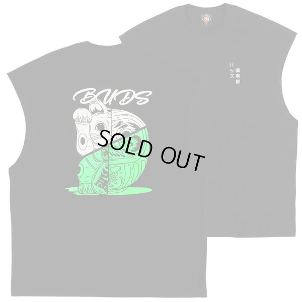 画像1: 【ラストXLのみ】BUDS（バッズ）“MANEKIDARUMA NEON NO SLEEVE TEE” (1)
