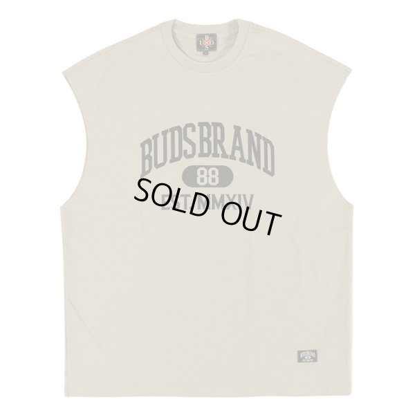 画像1: 【ラストMのみ】BUDS（バッズ）“EST NO SLEEVE TEE” (1)