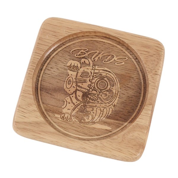 画像1: BUDS（バッズ）“MANEKIDARUMA WOOD COASTER” (1)
