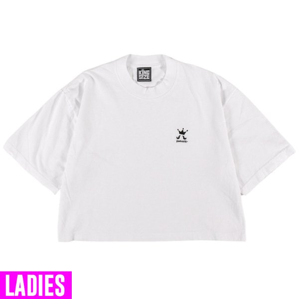 画像1: [レディース] KINGSIZE（キングサイズ）“LOGO CROPED LADYS TEE” (1)