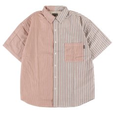 画像1: 【ラストXLのみ】PeeTee. (ピーティー) “SWITCHING STRIPE SHIRTS” (1)