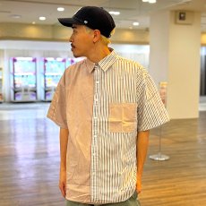 画像13: 【ラストXLのみ】PeeTee. (ピーティー) “SWITCHING STRIPE SHIRTS” (13)