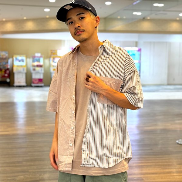 画像14: 【ラストXLのみ】PeeTee. (ピーティー) “SWITCHING STRIPE SHIRTS” (14)