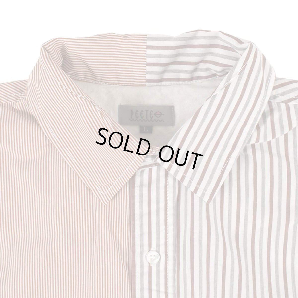 画像3: 【半額】【ラストXLのみ】PeeTee. (ピーティー) “SWITCHING STRIPE SHIRTS” (3)