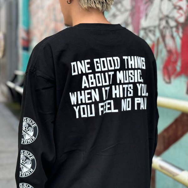 画像14: 【ラストMのみ】KINGSIZE(キングサイズ)“THREE THE MIC L/S TEE” (14)
