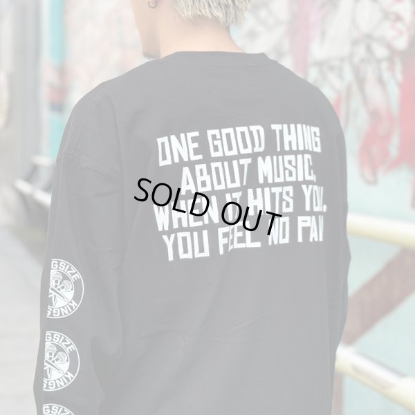 画像14: 【ラストMのみ】KINGSIZE（キングサイズ）“THREE THE MIC L/S TEE” (14)