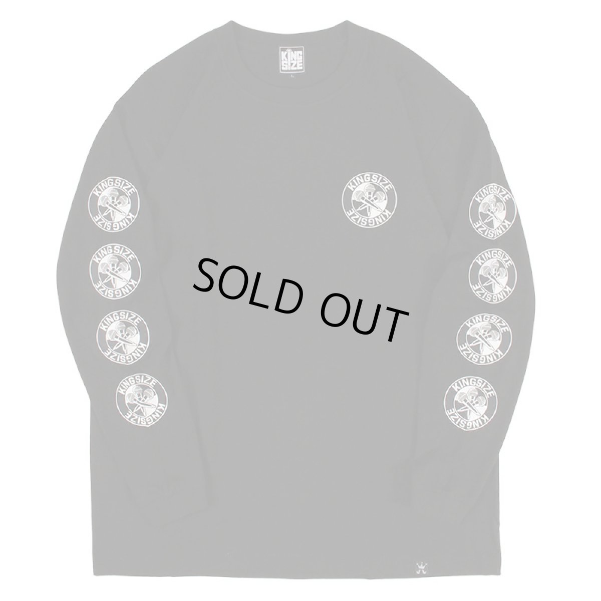 画像2: 【ラストMのみ】KINGSIZE（キングサイズ）“THREE THE MIC L/S TEE” (2)