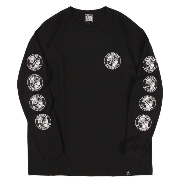 画像2: 【ラストMのみ】KINGSIZE(キングサイズ)“THREE THE MIC L/S TEE” (2)