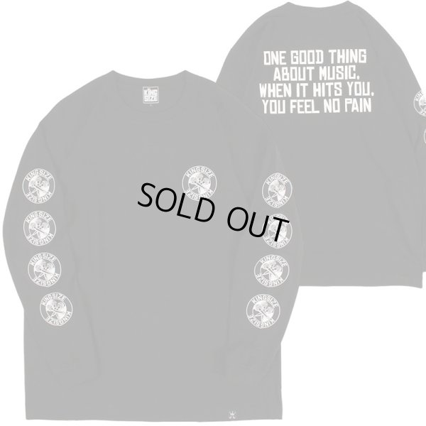 画像1: 【ラストMのみ】KINGSIZE（キングサイズ）“THREE THE MIC L/S TEE” (1)