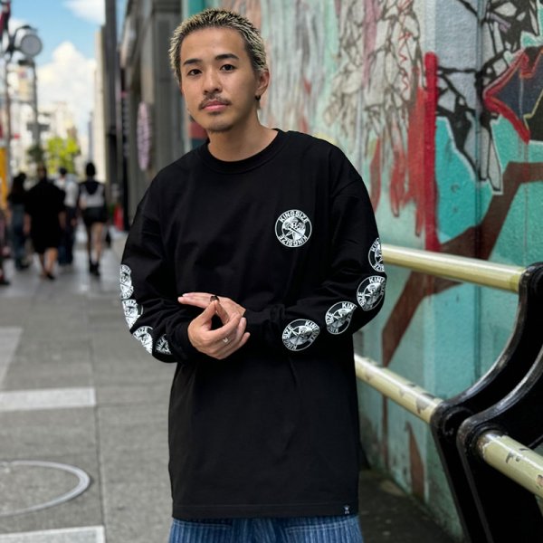 画像12: 【ラストMのみ】KINGSIZE(キングサイズ)“THREE THE MIC L/S TEE” (12)