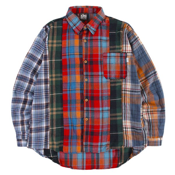 画像1: 【ラストLのみ】KINGSIZE（キングサイズ）“CRAZY L/S  SHIRT” (1)