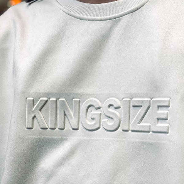 画像12: 【ラストLのみ】KINGSIZE（キングサイズ）“KING EMBOSS CREWSWEAT” (12)