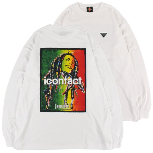 画像1: 【ラストXLのみ】BUDS（バッズ）× icontact “ONE LOVE L/S TEE” (1)