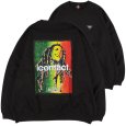 画像1: BUDS（バッズ）× icontact “ONE LOVE WIDE CREW SWEAT” (1)