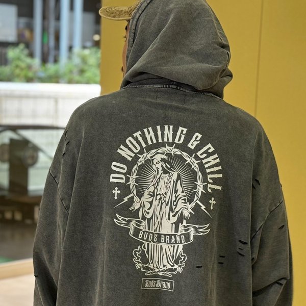 画像18: BUDS（バッズ）“DNC CHEMICAL DAMAGE ZIP HOODIE” (18)