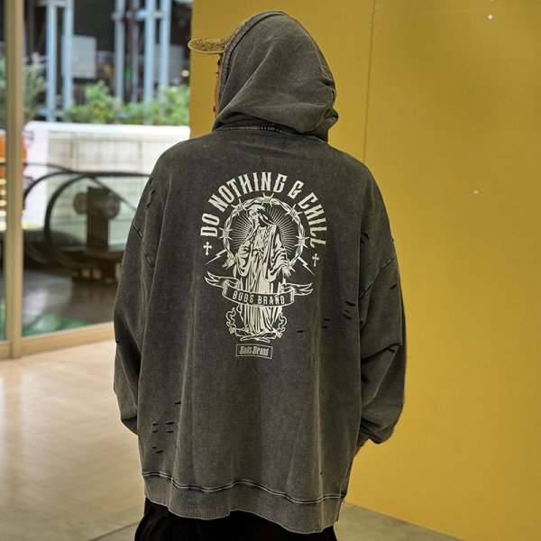画像17: BUDS（バッズ）“DNC CHEMICAL DAMAGE ZIP HOODIE” (17)