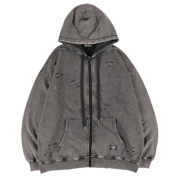 画像2: BUDS（バッズ）“DNC CHEMICAL DAMAGE ZIP HOODIE” (2)