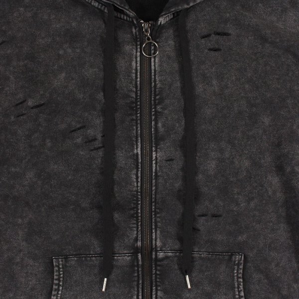 画像6: 【ラストXLのみ】BUDS(バッズ)“DNC CHEMICAL DAMAGE ZIP HOODIE” (6)